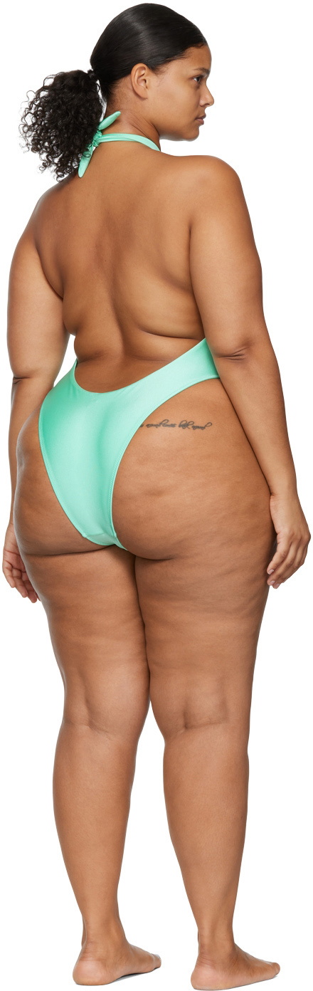DOS SWIM SSENSE Exclusive Green Zora One-Piece Swimsuit