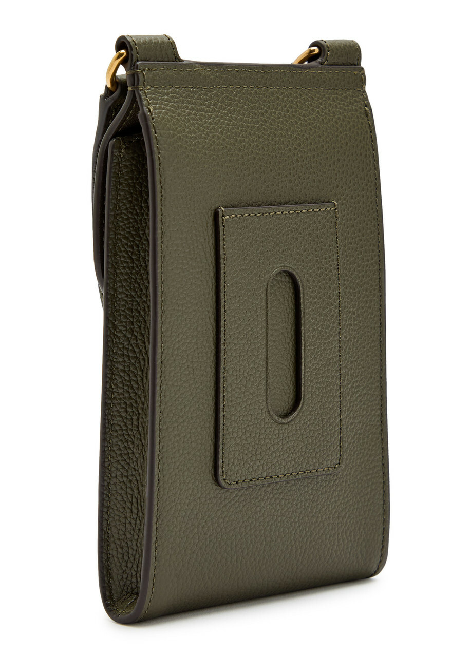 Mulberry Anthony Mini Grained Leather Pouch - Green - One Size