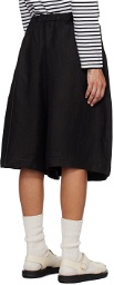 Cordera Black Drawstring Shorts