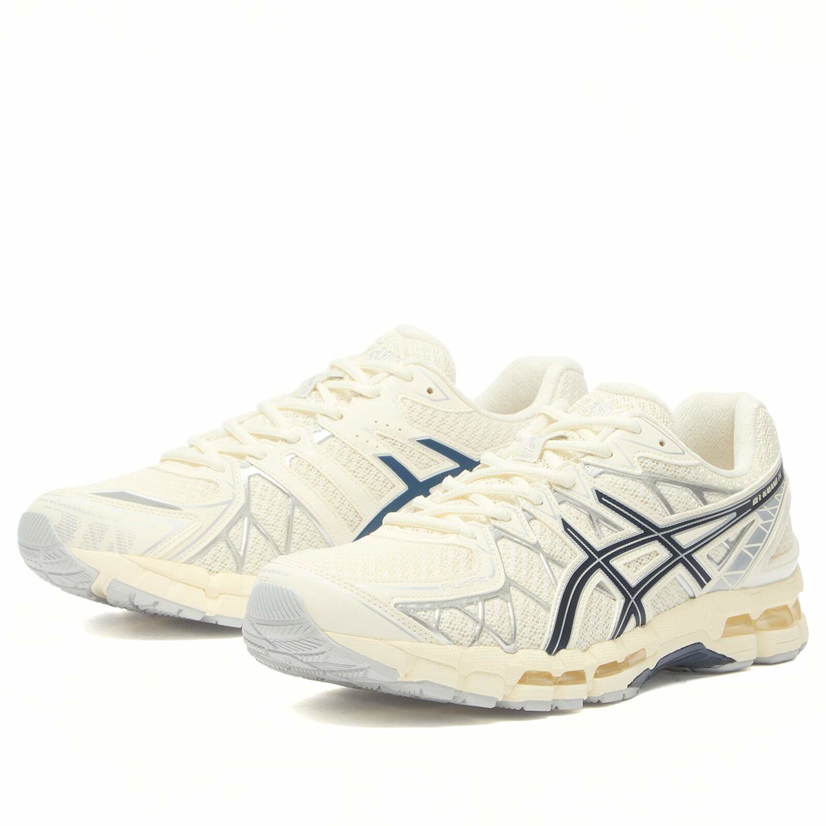 Asics Gel-Kayano 20 Sneakers in Cream/Independence Blue