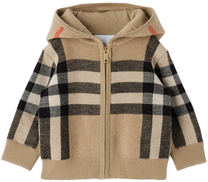 Photo: Burberry Baby Beige Check Hoodie