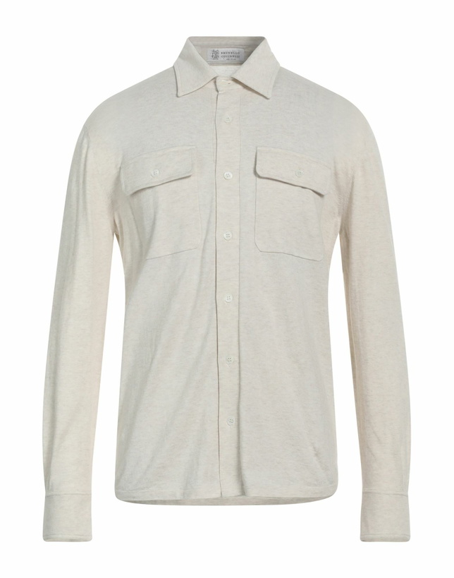 Photo: Brunello Cucinelli Mens Shirt Ivory