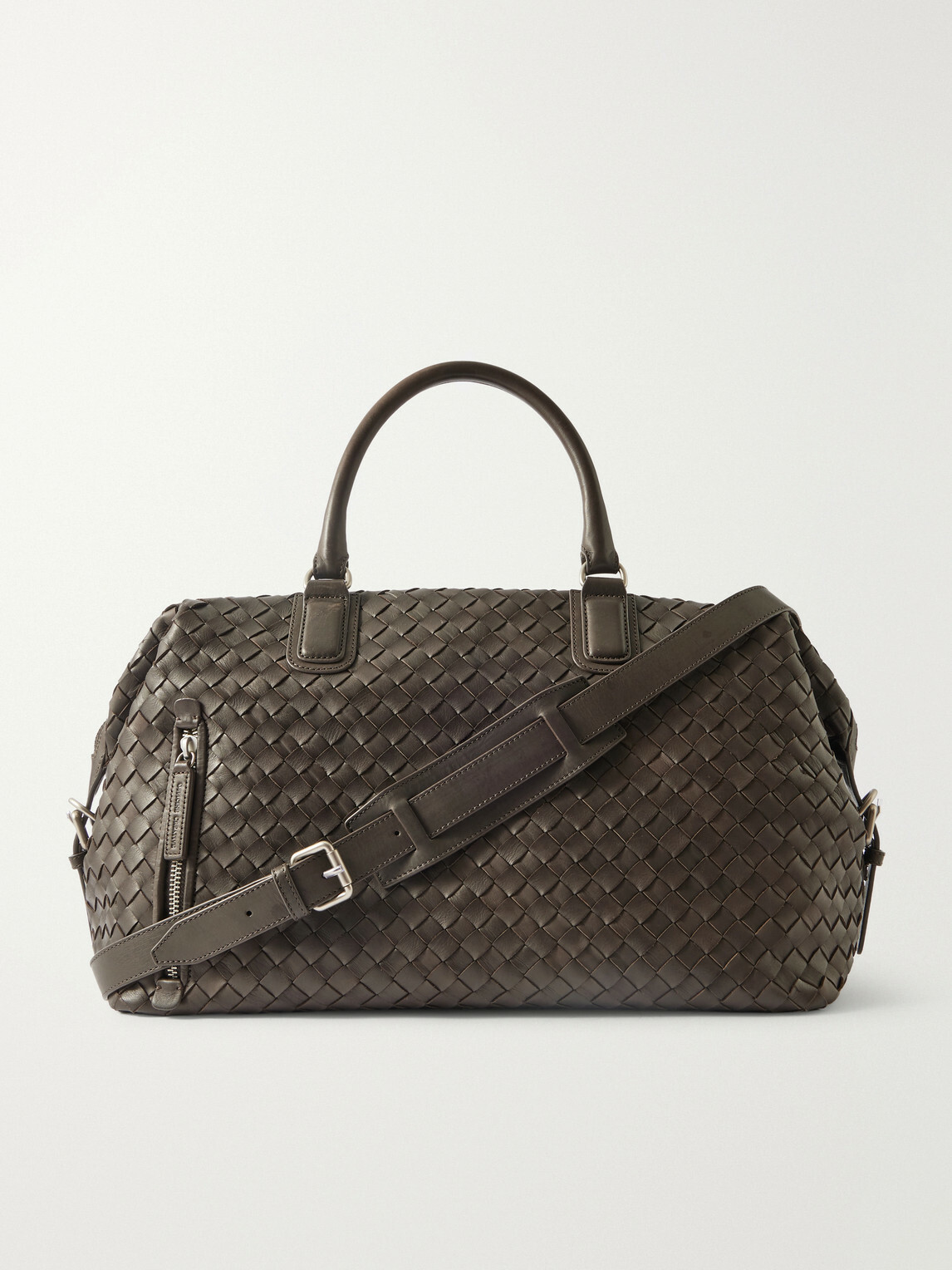 Officine Creative - Armor/019 Woven Leather Weekend Bag