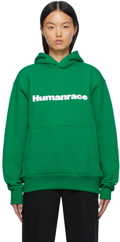 Photo: adidas x Humanrace by Pharrell Williams SSENSE Exclusive Humanrace By Pharrell Williams Logo Hoodie