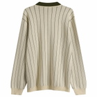 Les Deux Men's Signature Knitted Long Sleeve Polo in Ivory