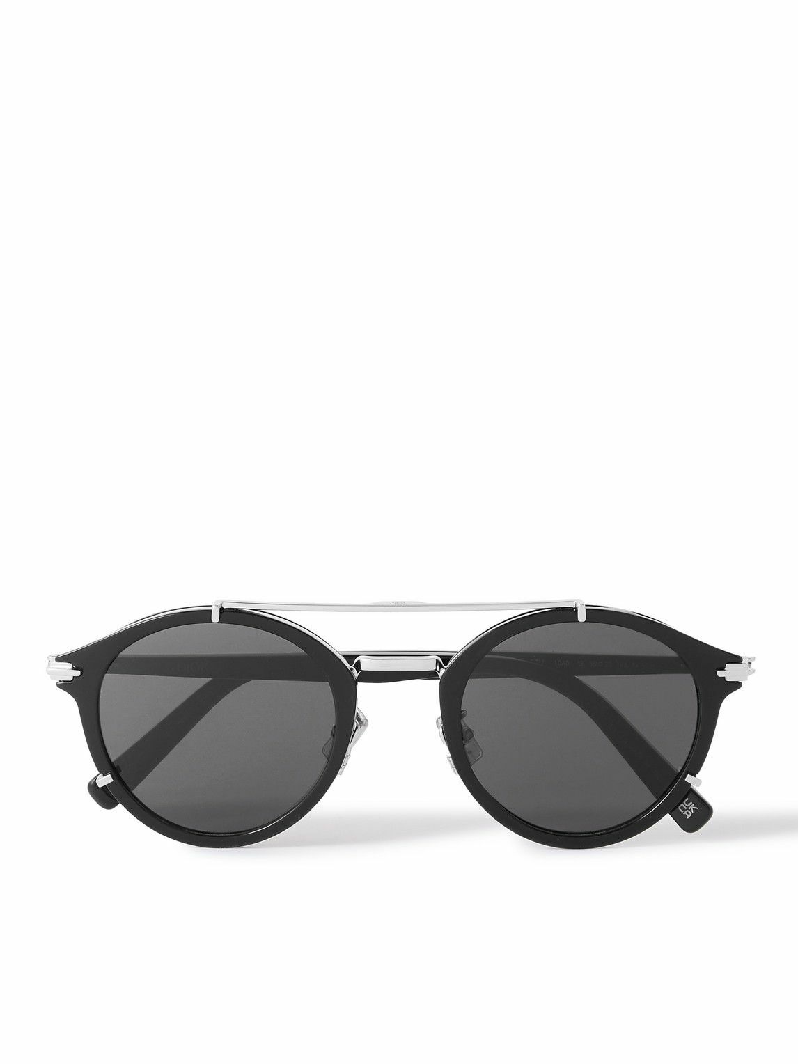 Dior Aviator Sunglasses, unisex. Black with silver frame. Dior DiorBlackSuit R7U 11A4 Sunglasses - US main image 3