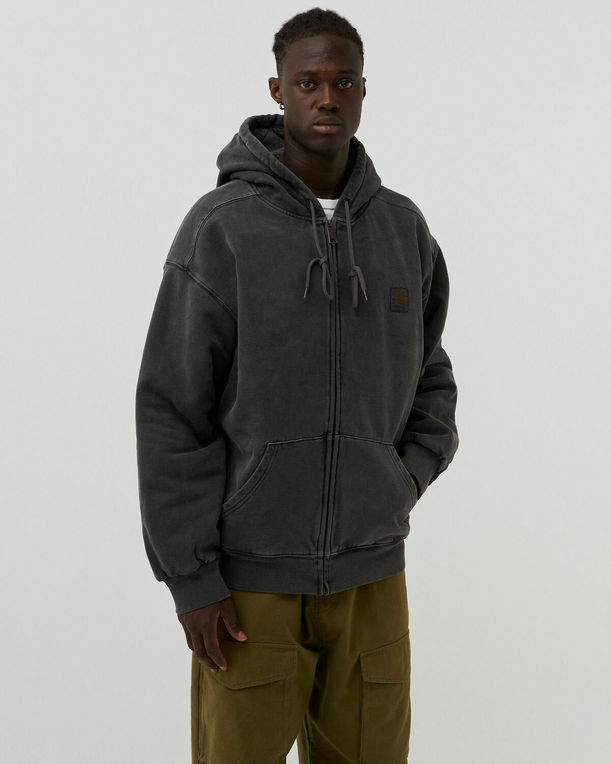 Carhartt Wip Hooded Vista Jacket Grey Mens Hoodies Zippers