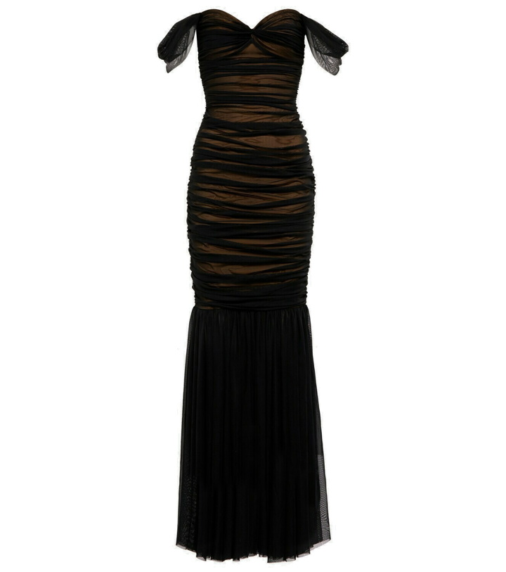 Photo: Norma Kamali Walter off-shoulder gown