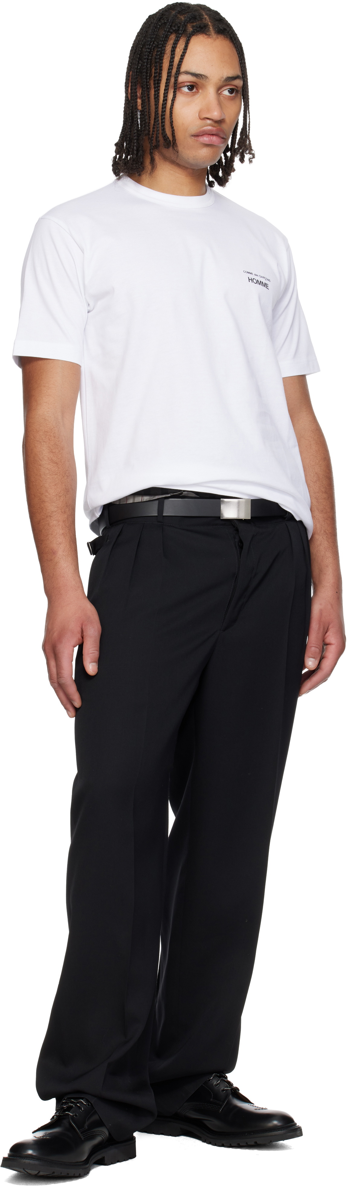 Comme des Garçons Homme Black Steer Oil Smooth 30 MM Belt