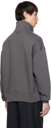 AMI Paris Gray Ami de Cœur Sweatshirt