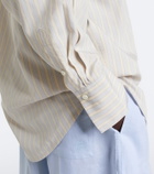 Toteme Striped oversized poplin shirt