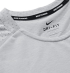 Nike Running - Rise 365 Perforated Breathe Dri-FIT T-Shirt - Men - Light gray