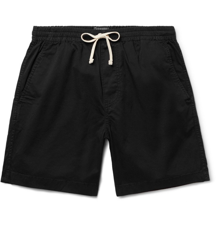 Photo: J.Crew - Dock Garment-Dyed Stretch-Cotton Drawstring Shorts - Black