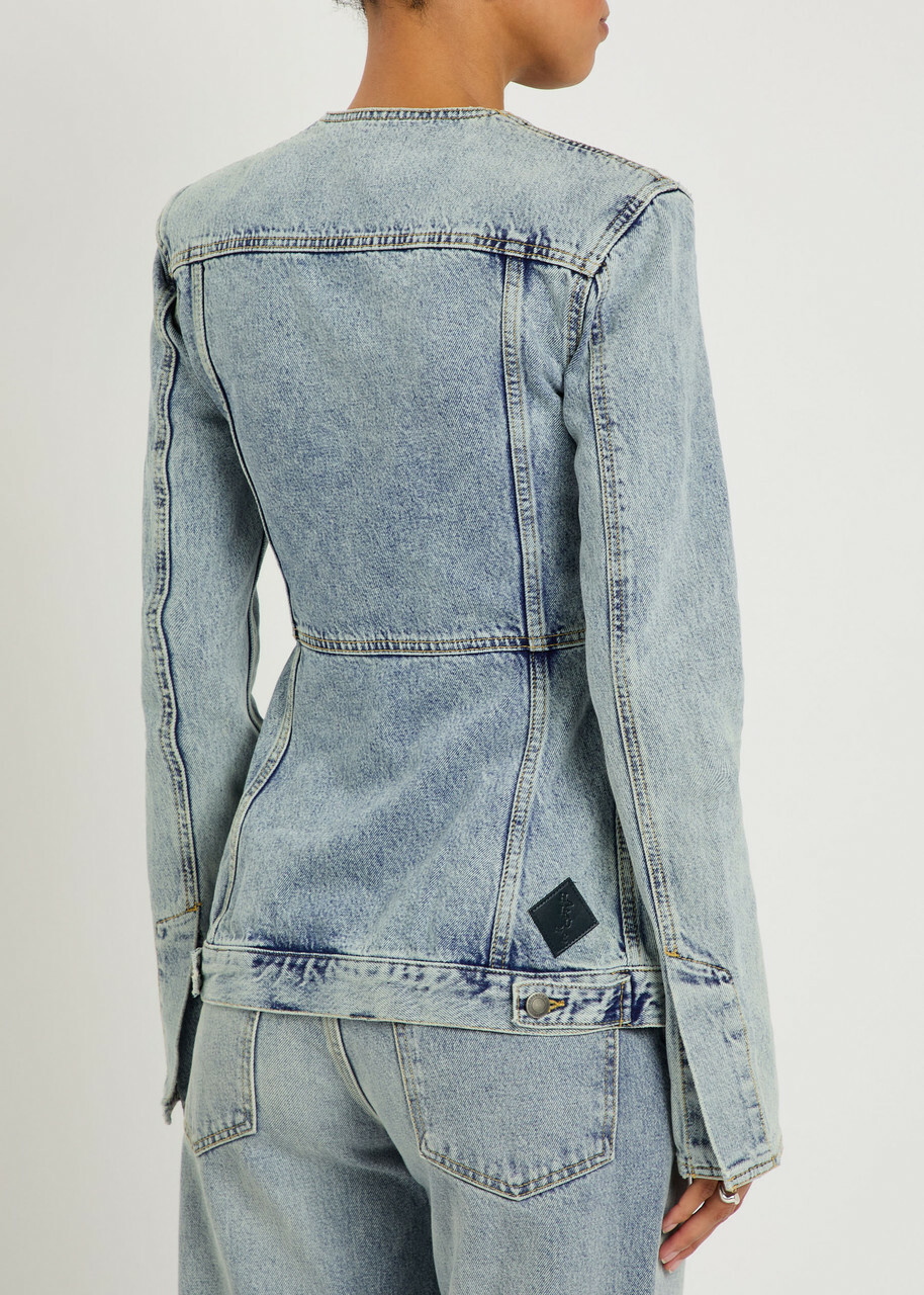 Haikure Temple Denim Jacket Blue