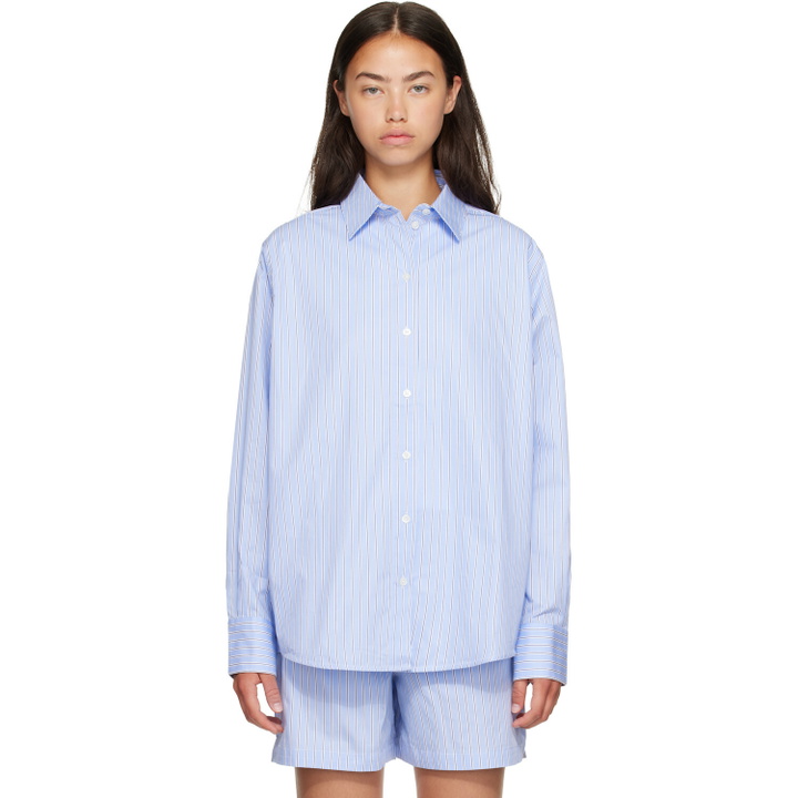 Photo: ANINE BING Blue Essie Shirt
