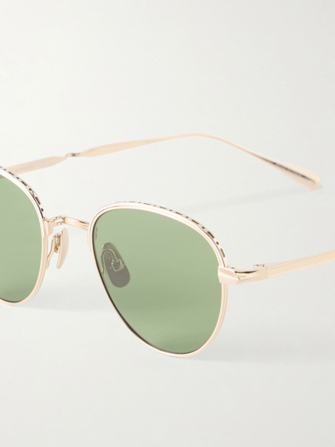 Garrett Leight California Optical - Wells J Round-Frame Titanium Sunglasses