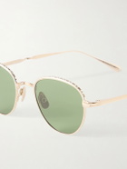 Garrett Leight California Optical - Wells J Round-Frame Titanium Sunglasses