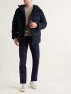 Loro Piana - Quilted Storm System Cashmere Hooded Down Jacket - Blue