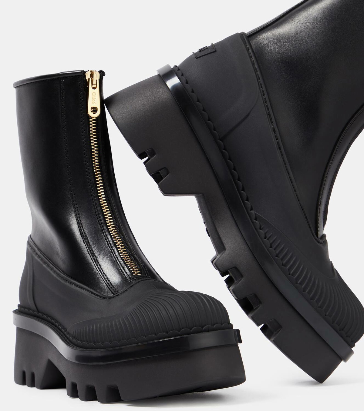 Chloé Raina leather ankle boots Chloe