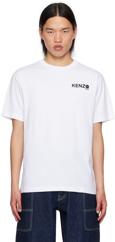 Photo: Kenzo White Kenzo Paris Boke Flower 2.0 Classic T-Shirt