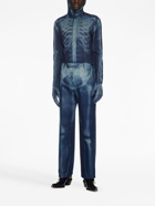 OFF-WHITE - Printed Denim Trousers