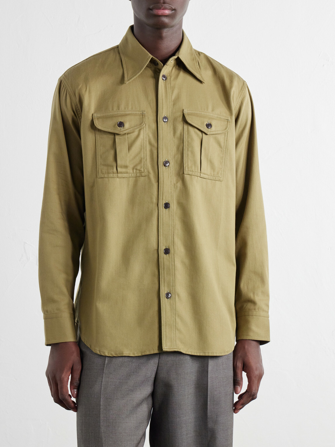 Husbands - Boy Scout Cotton-Twill Shirt - Green