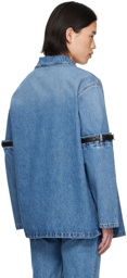 Coperni Blue Strap Denim Jacket