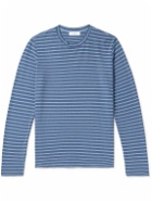 Save Khaki United - Striped Recycled-Jersey T-Shirt - Blue
