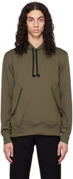 Comme des Garçons Homme Deux Khaki Drawstring Hoodie