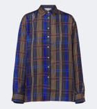Asceno Maya checked silk shirt