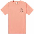 Sporty & Rich Crown T-Shirt in Grapefruit/Black