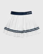 Sporty & Rich Serif Logo Pleated Skirt White Skirts