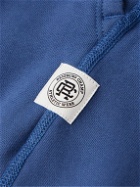 Reigning Champ - Tapered Logo-Appliquéd Cotton-Jersey Sweatpants - Blue