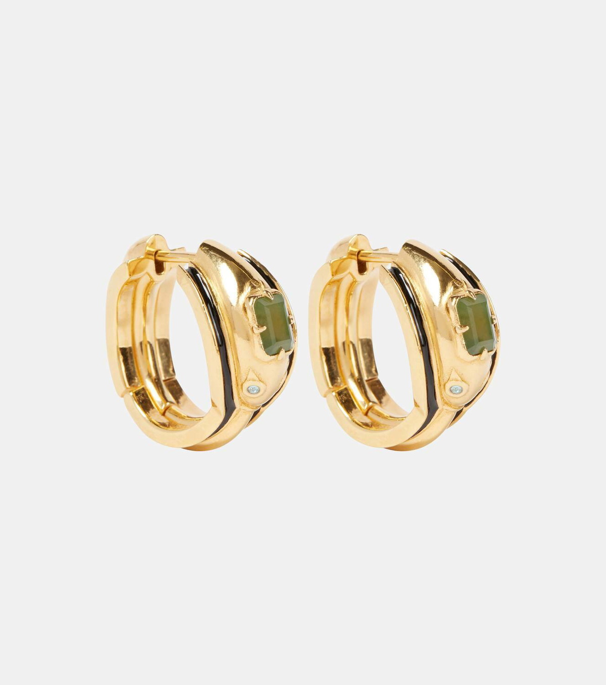 Loewe Snake sterling silver hoop earrings Loewe