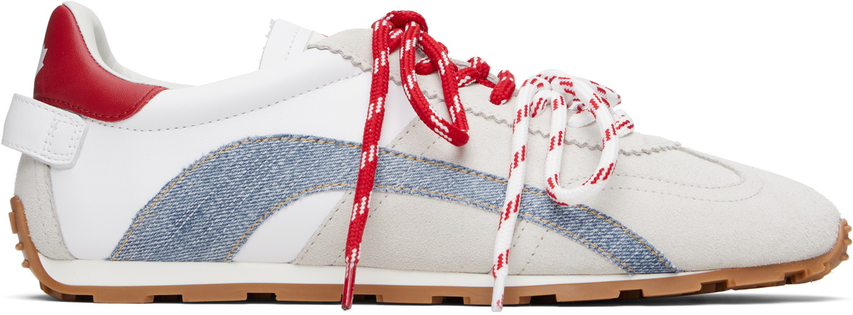 Dsquared2 Beige & White DC-642 Sneakers