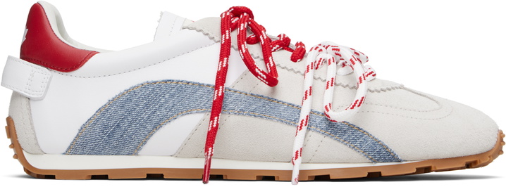 Photo: Dsquared2 Beige & White DC-642 Sneakers