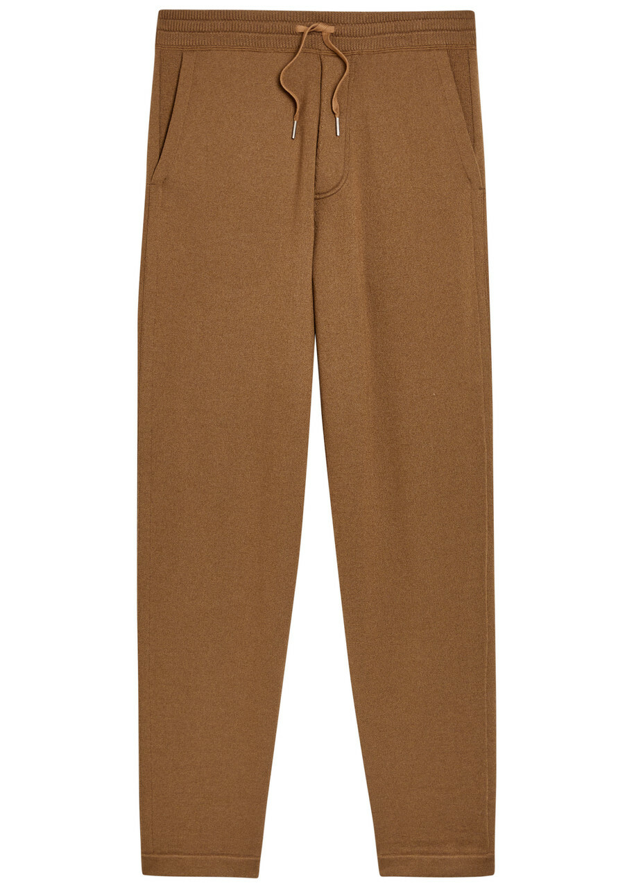 Tom Ford Tapered Cashmere and Wool-blend Sweatpants Caramel