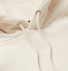 BALENCIAGA - Logo-Print Fleece-Back Cotton-Jersey Hoodie - Neutrals
