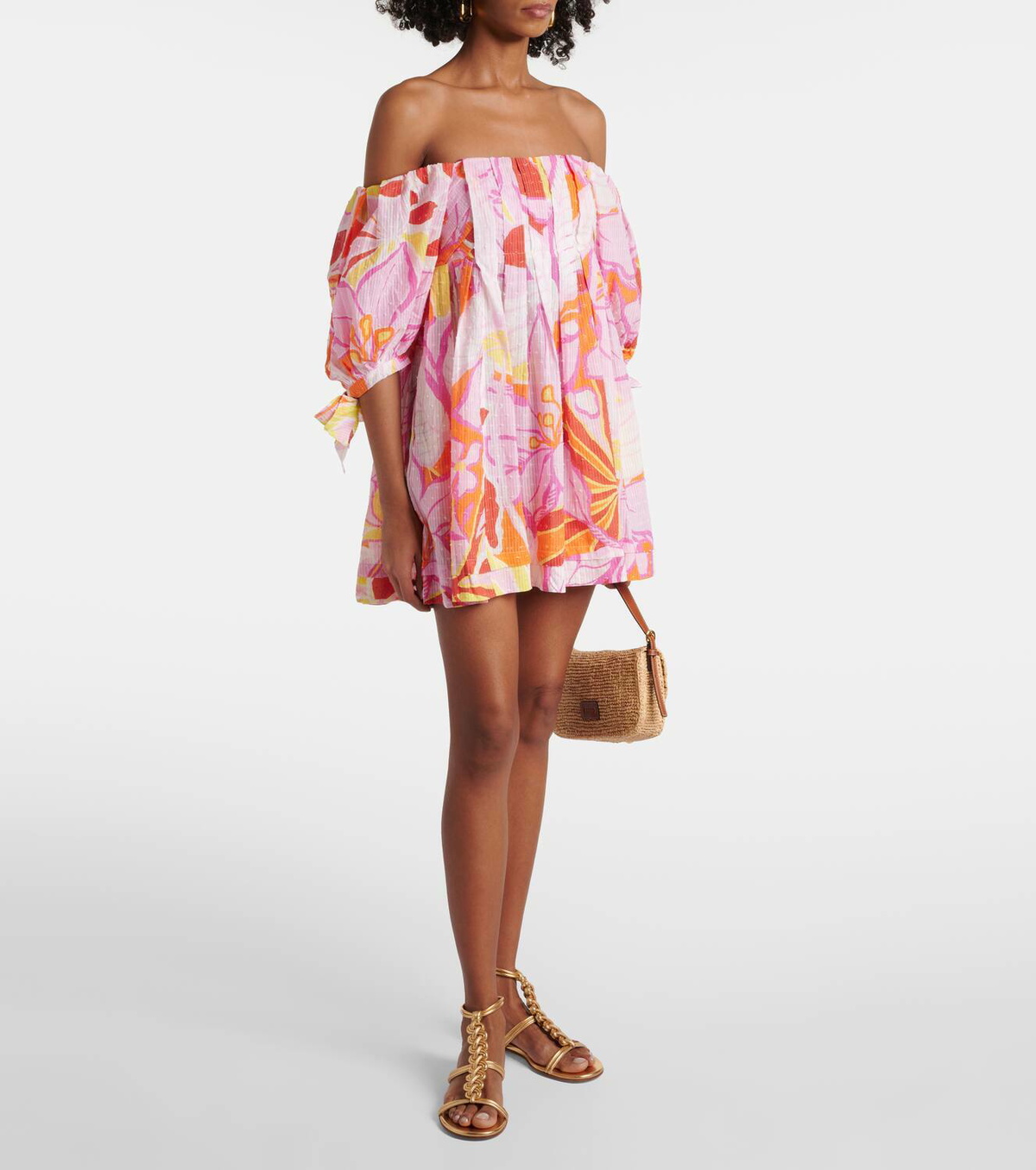 Poupette St Barth Catalina printed cotton minidress Poupette St Barth Poupette St Barth Catalina printed cotton minidress Poupette St Barth