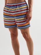 Missoni - Straight-Leg Mid-Length Striped Swim Shorts - Multi