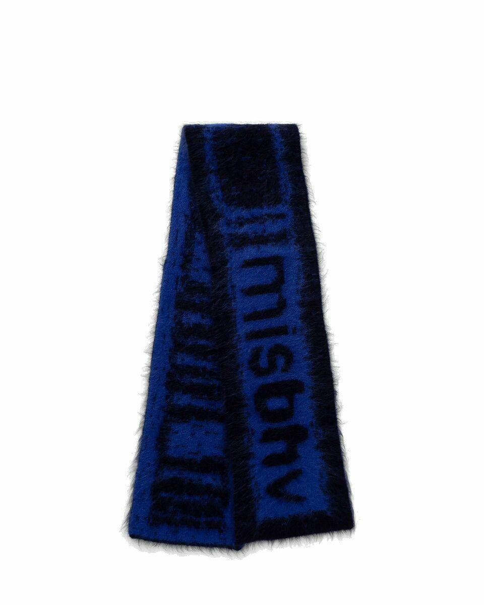 Misbhv Brushed Mohair Scarf Blue - Mens - Scarves MISBHV