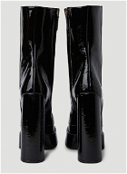 Aevitas Patent Platform Boots in Black