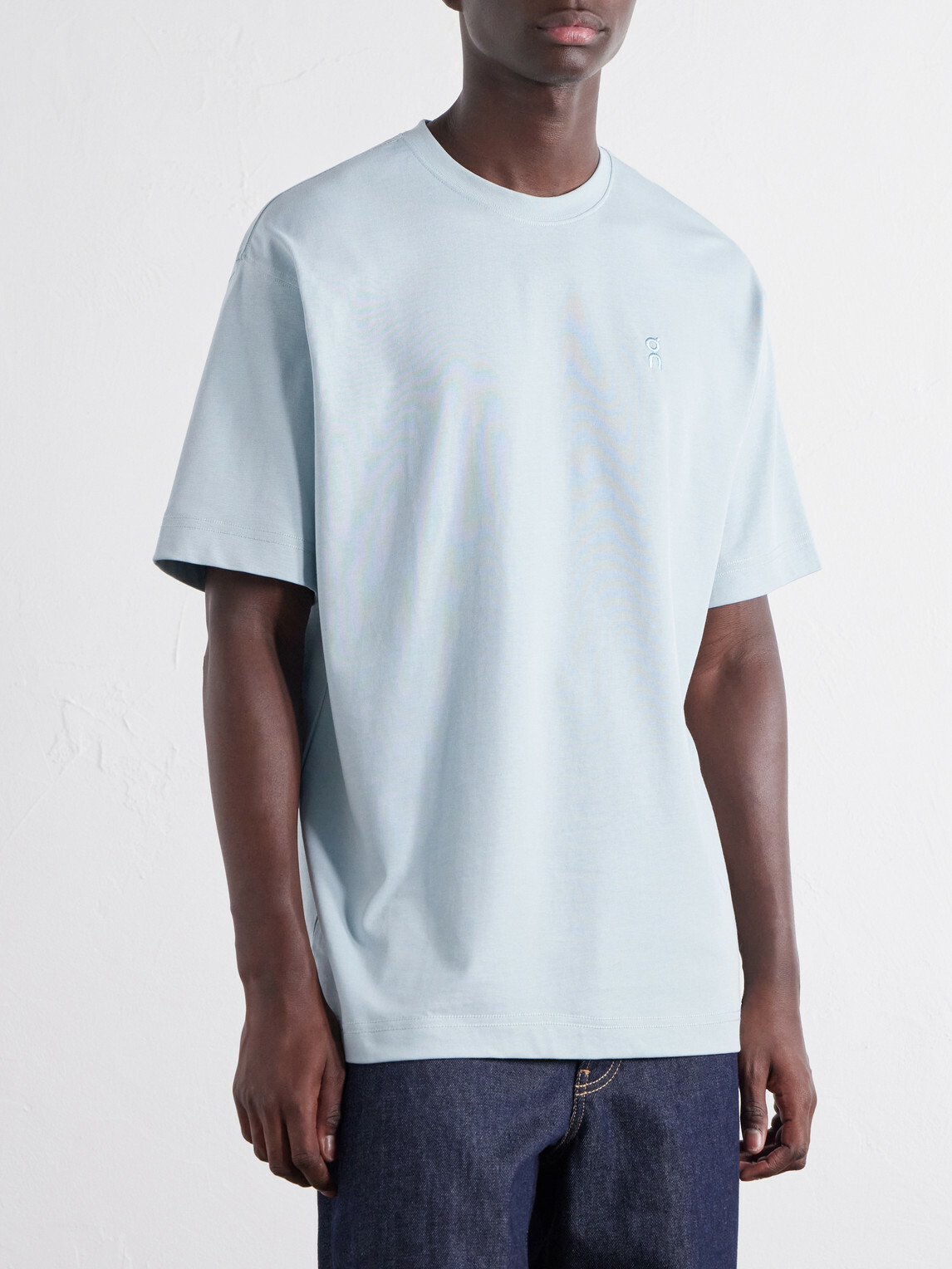 On - Logo-Embroidered Organic Cotton T-Shirt - Blue