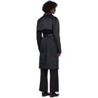 Ludovic de Saint Sernin Black Taffeta Trench Coat