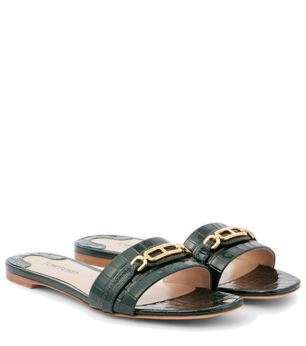 Whitney Leather Slides