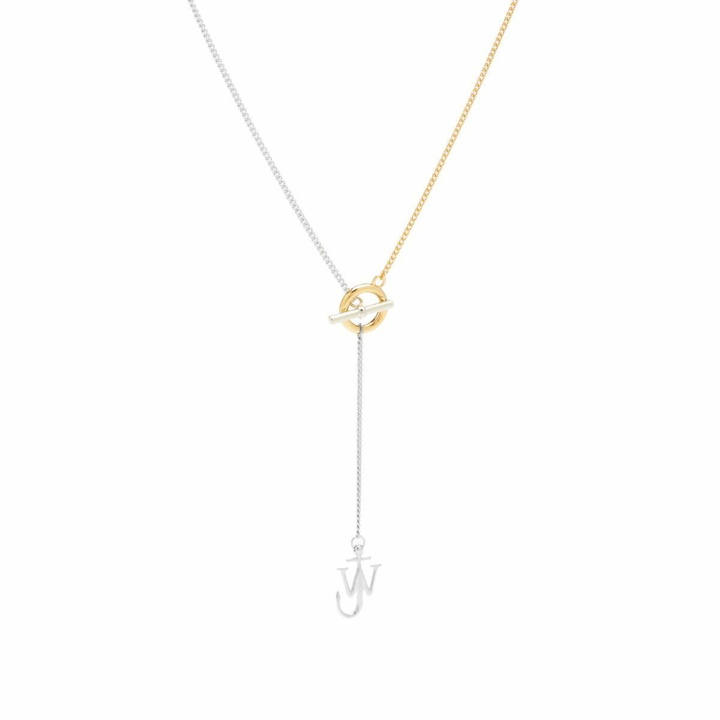 Photo: JW Anderson Women's Anchor Logo Pendant Necklace in Gold/Silver Tone