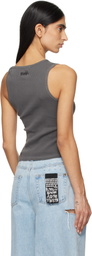 Ksubi Gray Twisted Tank Top
