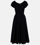 Dôen Quinn gathered cotton midi dress