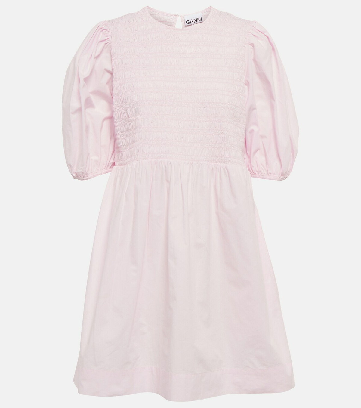 Ganni - Cotton poplin mini dress GANNI