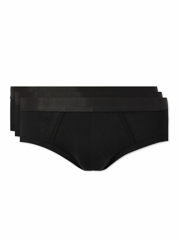 Photo: CDLP - Three-Pack Stretch-Lyocell Briefs - Black